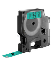 Transfer Belt S0720590 DYMO - DYMO CINTA DE TRANSFERENCIA TERMICA D1 - NEGRO SOBRE VERDE - 12MMX7M - POLIESTER - ROTULADORA
