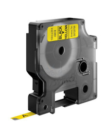 Transfer Belt S0720790 DYMO - DYMO CINTA DE TRANSFERENCIA TERMICA D1 - NEGRO SOBRE AMARILLO - 6MMX7M - POLIESTER - ROTULADORA
