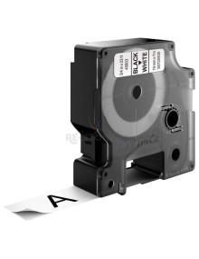 Transfer Belt S0720830 DYMO - DYMO CINTA DE TRANSFERENCIA TERMICA D1 - NEGRO SOBRE BLANCO - 19MMX7M - POLIESTER - ROTULADORA