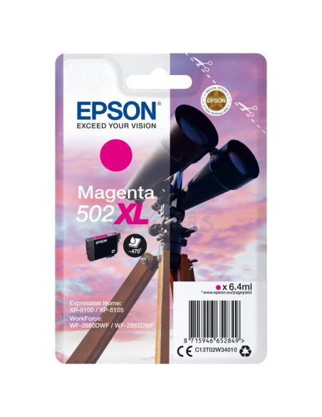 Toner C13T02W34020 EPSON - EPSON Singlepack Magenta 502XL Ink
