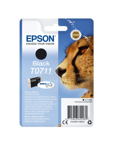 Cartucho de tinta C13T07114022 EPSON - Epson Stylus D-78/92/120/DX-4000/5000/6000/7000F Cartucho Negro