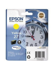 Cartucho de tinta C13T27044022 EPSON - Epson WorkForce WF-3000 y WF-7000 Cartucho Amarillo nº27 (etiqueta RF)