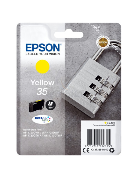 Toner C13T35844020 EPSON - EPSON Singlepack Yellow 35 DURABrite Ultra Ink