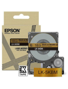 Cartucho de tinta C53S672093 EPSON - EPSON Cartucho de etiquetas Metallic Tape Gold/Black 18mm(9m) LK-5KBM
