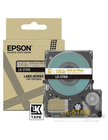 Cartucho de tinta C53S672097 EPSON - EPSON Cartucho de etiquetas Metallic Tape Clear/Gold 18mm(9m) LK-5TKN