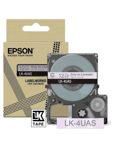 Cartucho de tinta C53S672107 EPSON - EPSON Cartucho de etiquetas Colour Tape Lavender/Grey 12mm(8m) LK-4UAS