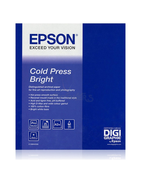 OFERTA Papeleria C13S042316 EPSON - EPSON GF Papel Artístico Cold Press Bright 60” x50'