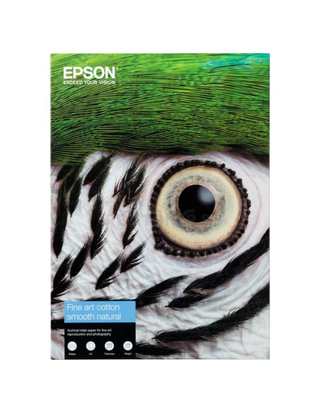 Papeleria C13S450267NQ EPSON - Epson GF Papel Fine Art Cotton Smooth Natural II, A4 25 Sheets