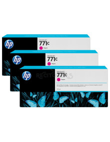 Cartucho de tinta B6Y33A HP - HP Pack 3 Cartuchos GF para Z6200 MG 771C 775ml Magenta