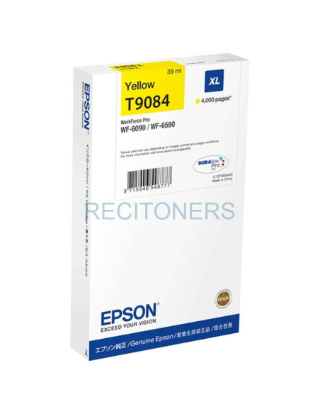 Epson Cartucho Amarillo XL WF-6590DWF/WF-6090DW