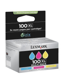 Cartucho de tinta 14N0850 LEXMARK - Lexmark Pack de 3 cartuchos de tinta de color cian, magenta y amarillo (CMY) Alto