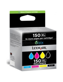 Cartucho de tinta 14N1919E LEXMARK - Lexmark Pack 4 cartuchos (CMYK) Alto Rendimiento Retornables 150XL