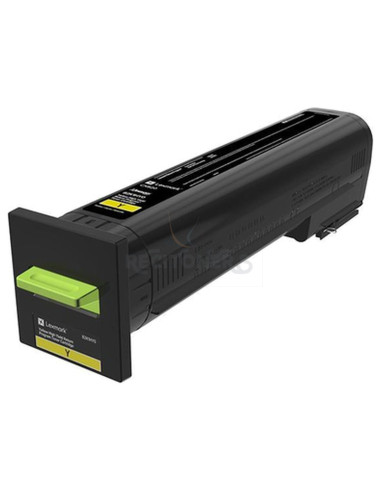 Toner 82K2HY0 LEXMARK - Lexmark CX82x, CX860 Cartucho de toner amarillo alto rendimiento Retornable