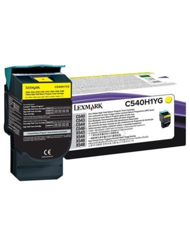 Toner C540H1YG LEXMARK - LEXMARK C540/543/544 Toner Amarillo Retornable Alto rendimiento