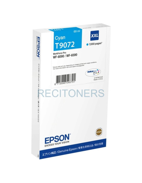 EPSON CARTUCHO WF-6XXX SERIES INK CARTIDGE XXL CYAN 7000