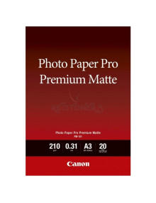 Papeleria 8657B006 CANON - CANON PAPEL FOTOGRAFICO PRO PREMIUM MATTE PM-101 - A3 29,7X42CM - 210GR. - 20 HOJAS 2