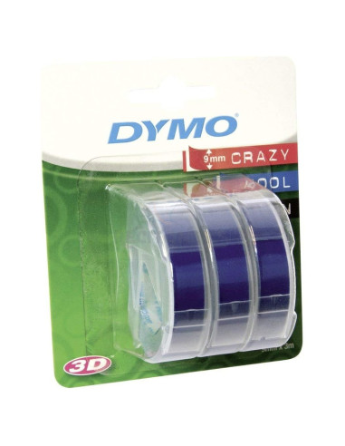 Toner S0847740 DYMO - DYMO CINTA TRADICIONAL 84774 - AZUL - 9MMX3M - BLISTER 3 UNIDADES