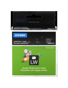 Papeleria S0929120 DYMO - DYMO ETIQUETAS MULTIFUNCIÓN CUADRADAS - BLANCO - 25X25MM - ROTULADORA LABELWRITER (ROLLO 750UD)