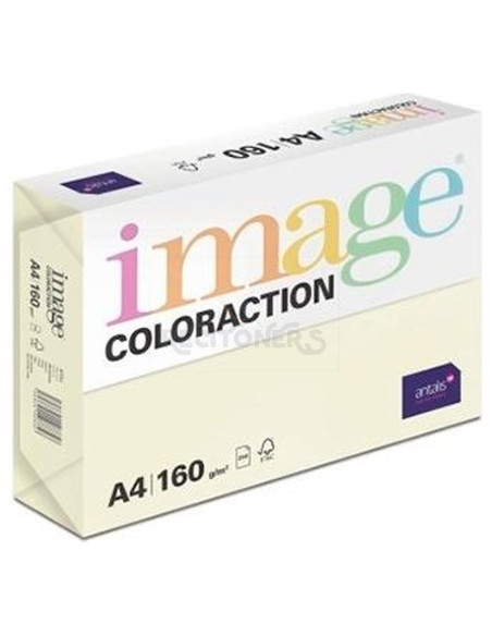 Papeleria 382084 IMAGE - IMAGE PAPEL REPROGRÁFICO COLORACTION DIN A4 160GR PAQUETE 250H CREMA