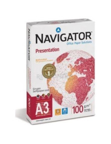 Papeleria NAVI100 A3 NAVIGATOR - NAVIGATOR PAPEL FOTOCOPIADORA DIN A3 100GR PAQUETE DE 500 HOJAS BLANCO 2