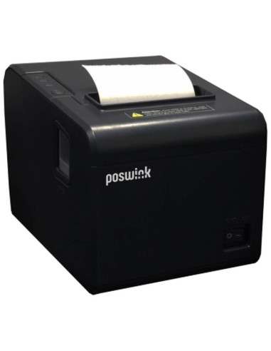POSWINK - IMPRESORA DE TICKETS TERMICA 4 CONEXIONES - USB - RS232 - ETHERNET - WIFI - NEGRA - AUTOCORTE