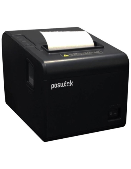 POSWINK - IMPRESORA DE TICKETS TERMICA 4 CONEXIONES - USB - RS232 - ETHERNET - WIFI - NEGRA - AUTOCORTE