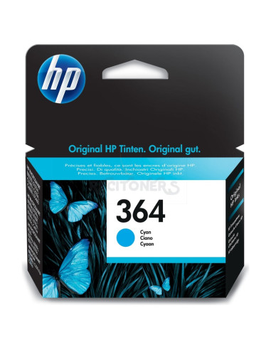 Cartucho de tinta CB318EE HP - HP nº364 Cartucho Cian, 300 paginas