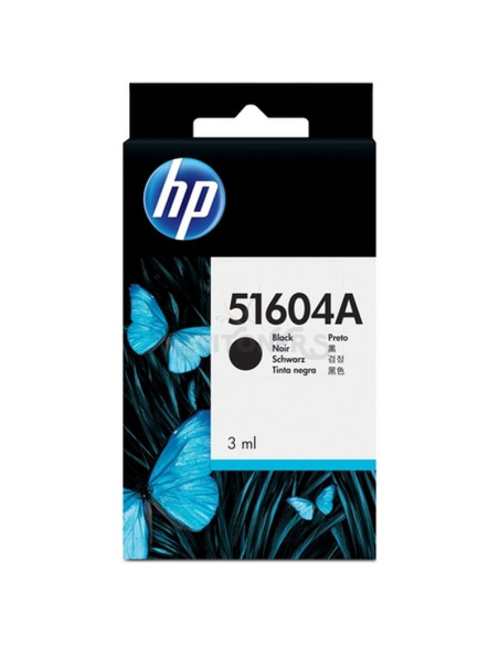 Cartucho de tinta 51604A HP - HP TINTA NEGRO QUIETJET / QUIETJET PLUS / THINKJET / THINKJET PLUS