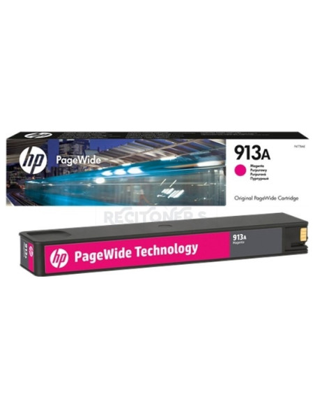 Cartucho de tinta F6T78AE HP - HP PageWide 352dw/377dw MFP nº913A Cartucho Magenta 3.000 paginas