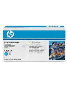 Toner CE261A HP - HP LASERJET CP/4025/4525/4525DN TONER CIAN, 11.000 PÁGINAS - 648 A