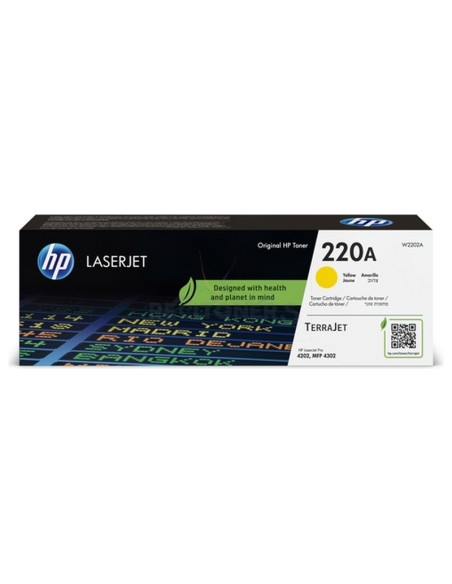 Toner W2202A HP - HP TONER AMARILLO LASERJET PRO 4202DE, 4202DN, 4202DW, 4202DWE, 4302DW, 4302DWE, 4302FDN - 220A