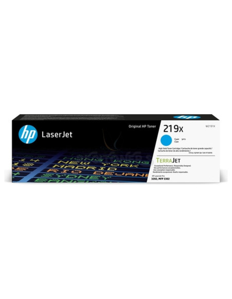 Toner W2191X HP - HP TONER CIAN LASERJET PRO 3202 PRINTER, HP LASERJET MFP 3302 PRINTER - 219X