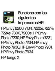 Cartucho de tinta T6N04AE HP - HP Cartucho de tinta Original 303XL negro de alta capacidad