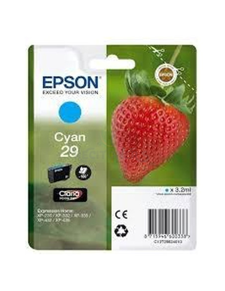 Cartucho de tinta C13T29824010 EPSON - EPSON TINTA CIAN XP 235 332 335 432 435 - Nº 29