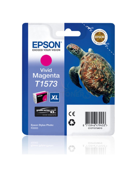 Cartucho de tinta C13T15734010 EPSON - Epson Stylus Photo R3000 Cartucho Magenta Vivo