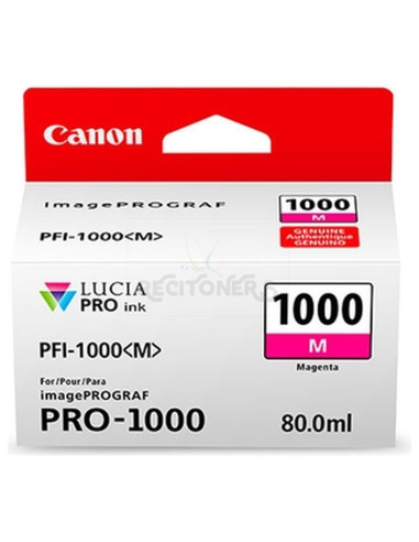 Cartucho de tinta 0548C001 CANON - CANON TINTA MAGENTA IMAGEPROGRAF PRO 1000 - PFI 1000M