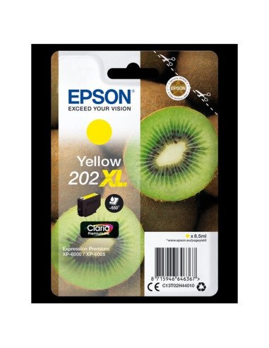 Toner C13T02H44010 EPSON - EPSON SINGLEPACK AMARILLO 202XL CLARIA PREMIUM INK WORKFORCE SX EPSON