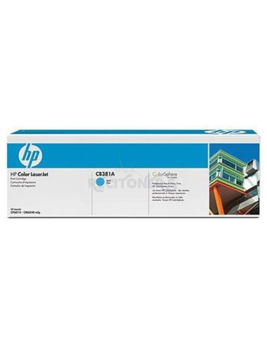 Toner CB381A HP - HP TONER CIAN 21.000 PAG. LASERJET COLOR/CP6015/CM6030/CM6040/CM6049F MFP