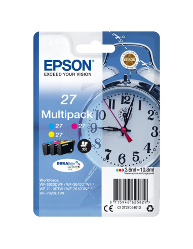 Papeleria C13T27054022 EPSON - Epson WorkForce WF-3000 y WF-7000 Multipack nº27 (etiqueta RF)