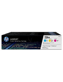 Toner CF341A HP - HP Toner Laser Tricolor nº126A 1.200 PaGINAS PACK 3 (CE311/12/13)-DESCATALOGADO