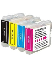 Cartucho de tinta LC121VALBP BROTHER - BROTHER CARTUCHO INYECCION TINTA RAINBOW PACK 300 PÁGINAS PACK 4 BLISTER SIN ALARMA