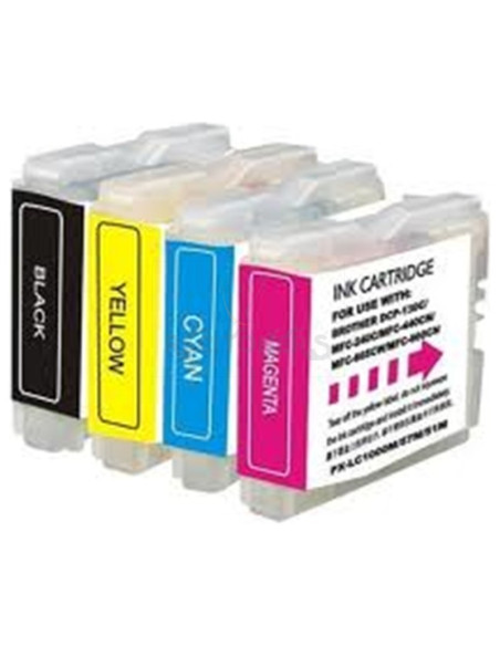 Cartucho de tinta LC121VALBP BROTHER - BROTHER CARTUCHO INYECCION TINTA RAINBOW PACK 300 PÁGINAS PACK 4 BLISTER SIN ALARMA