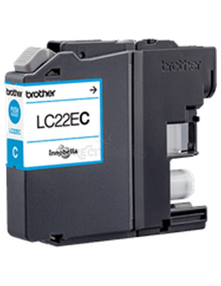 Cartucho de tinta LC22EC BROTHER - BROTHER Cartucho de tinta azul MFCJ5920DW super larga duracion