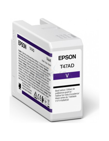 Cartucho de tinta C13T47AD00 EPSON - EPSON Singlepack Violet T47AD UltraChrome Pro 10 ink 50ml SC-P900