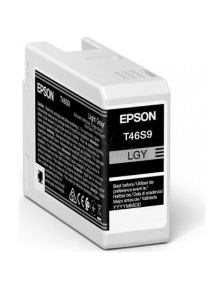 Cartucho de tinta C13T46S900 EPSON - EPSON Singlepack Light Gray T46S9 UltraChrome Pro 10 ink 25ml SC-P700