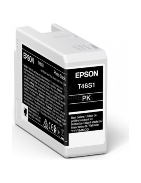 Cartucho de tinta C13T46S100 EPSON - EPSON Singlepack Photo Black T46S1 UltraChrome Pro 10 ink 25ml SC-P700