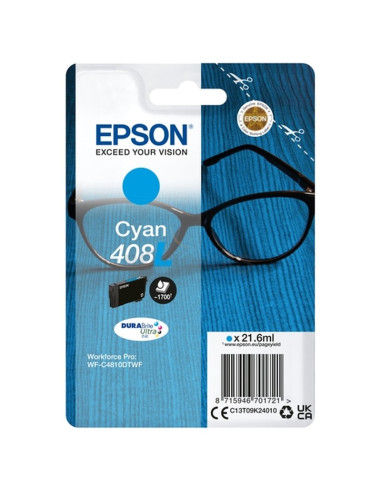 Cartucho de tinta C13T09K24010 EPSON - EPSON tinta CyanSinglepack 408L DURABrite Ultra Ink