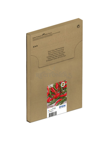 Cartucho de tinta C13T09Q64510 EPSON - EPSON Tinta multipack 4 colores 503 Pimientos EasyMail