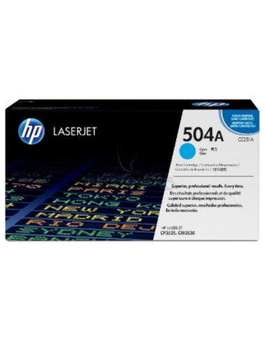 Toner CE251A HP - HP Laserjet CP3525 Toner Cian (7.000 paginas)504A