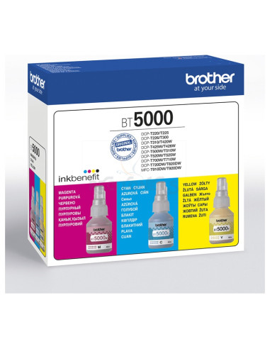 Cartucho de tinta BT5000CLVAL BROTHER - Brother BT5000CLVAL cartucho de tinta 3 pieza(s) Original Cian, Magenta, Amarillo